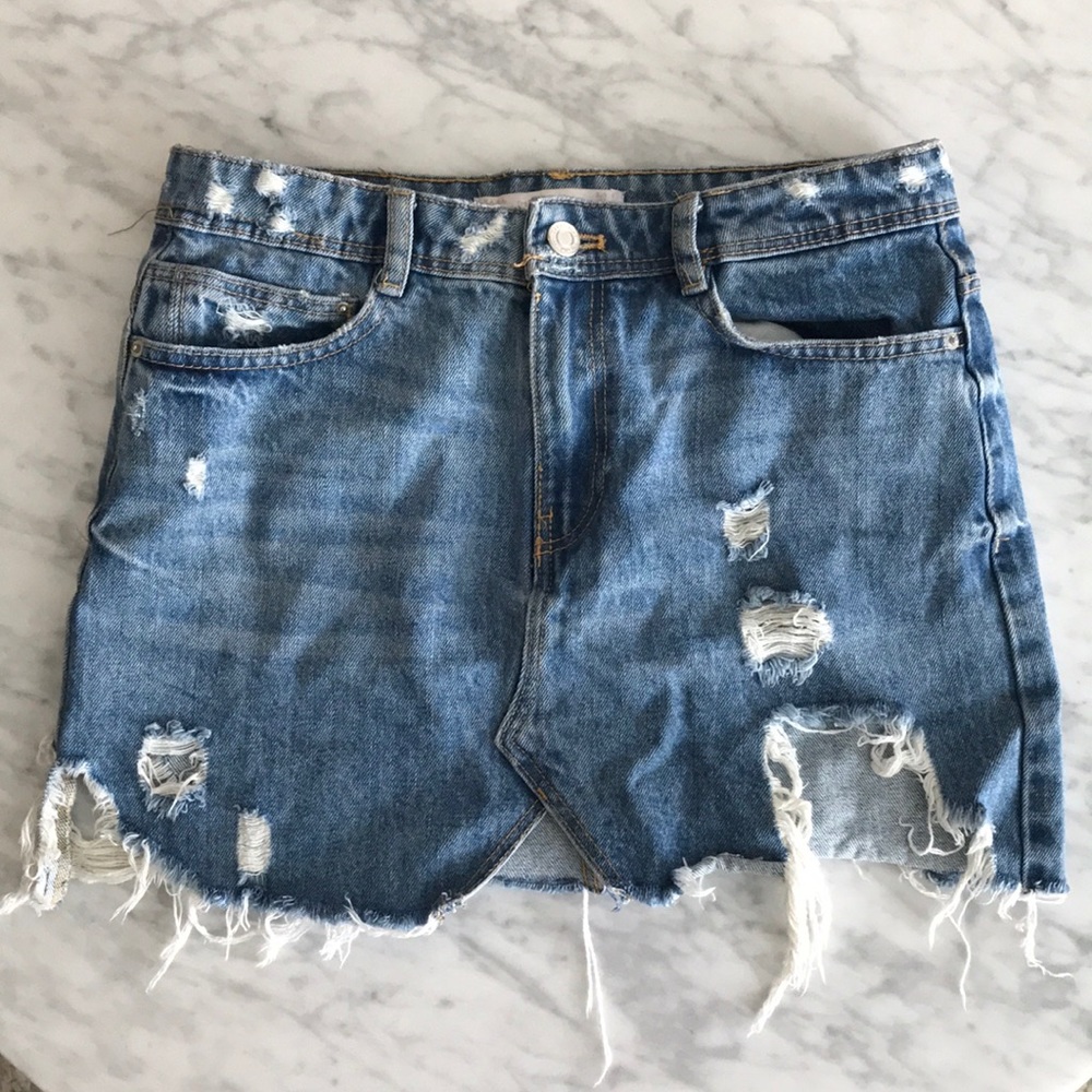 Zara denim skirt